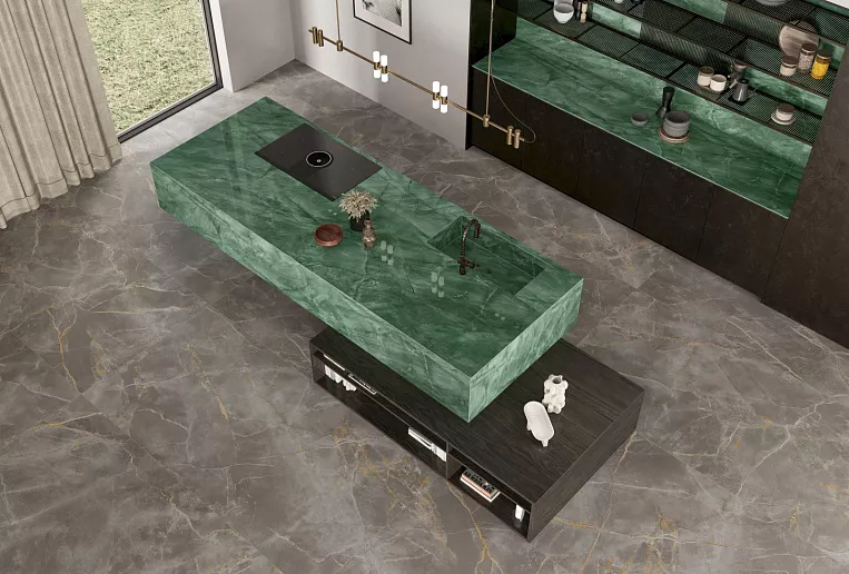 Плитка керамогранит Marvel Gala Exotic Green 120x278 Lapp (3,336 кв.м.) под мрамор