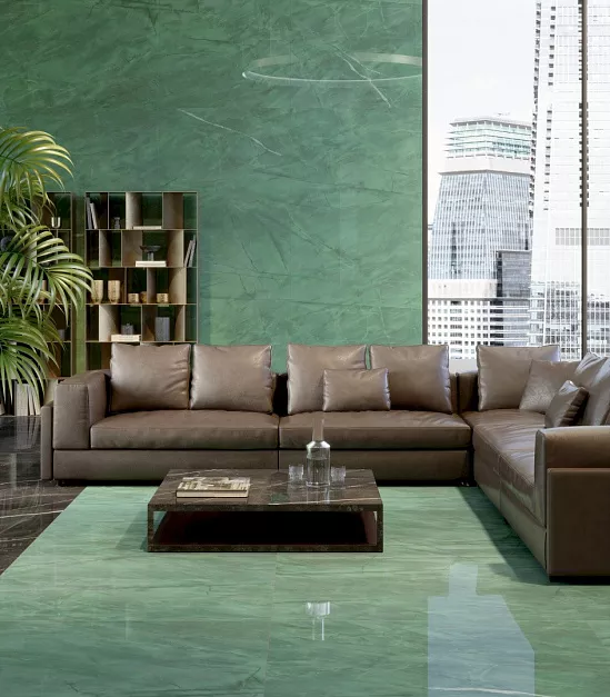 Плитка керамогранит Marvel Gala Exotic Green 120x278 Lapp (3,336 кв.м.) под мрамор