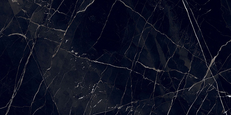 Плитка Керамогранит Art Ceramic Mira Black 60x120 High Gloss (1,44 кв.м.) под мрамор