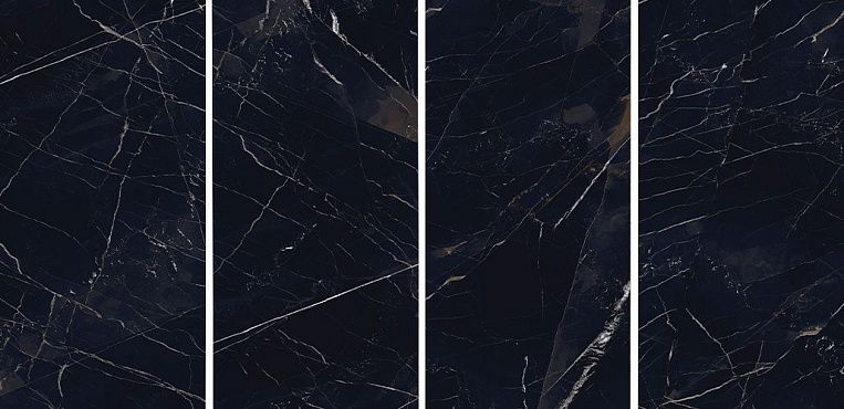 Плитка Керамогранит Art Ceramic Mira Black 60x120 High Gloss (1,44 кв.м.) под мрамор