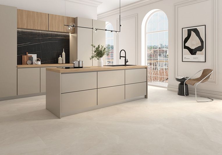 Плитка керамогранит Geotiles Magda Marfil 90x90 Matt (1,62 кв.м.) под мрамор