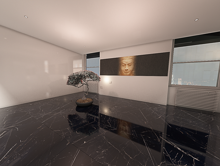 Плитка Керамогранит Art Ceramic Mira Black 60x120 High Gloss (1,44 кв.м.) под мрамор