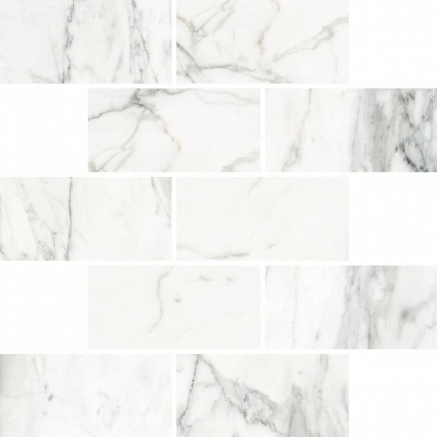 Мозаика керамогранит Kerranova Marble Trend Calacatta Gold K-1001 m13 LR 307x307x10 под мрамор